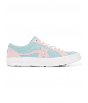 Кеды Converse Golf le Fleur голубые с розовым
