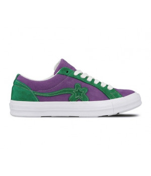 Converse кеды Golf le Fleur OX фиолетовые с зеленым