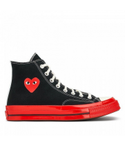 Кеды CONVERSE X PLAY COMME DES GARCONS красные высокие
