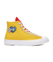 Кеды Converse All Star X Golf желтые высокие 