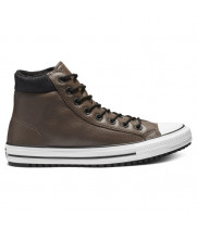 Converse кеды зимние кожаные темно-коричневые высокие 