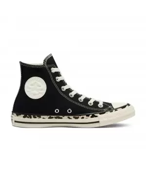 Кеды Chuck Taylor All Star с леопардовым принтом черные