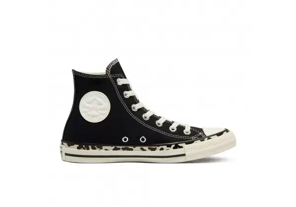 Кеды Chuck Taylor All Star с леопардовым принтом черные