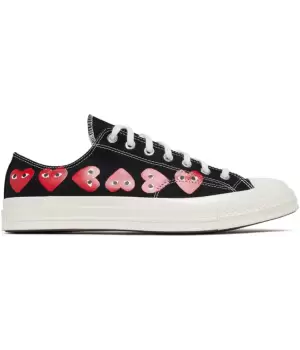 Converse Comme Des Garcons Play Chuck 70 Low Multi Heart Black