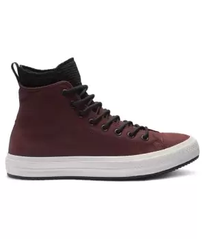 Converse кеды кожаные зимние бордовые высокие 
