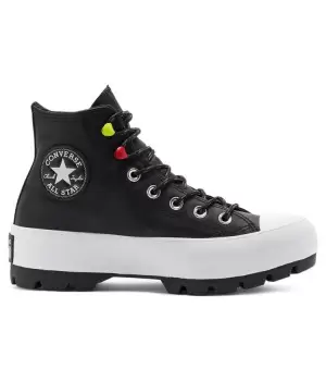 Кеды Converse на платформе чёрные высокие 