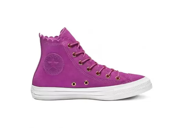 Converse кеды высокие розовые 